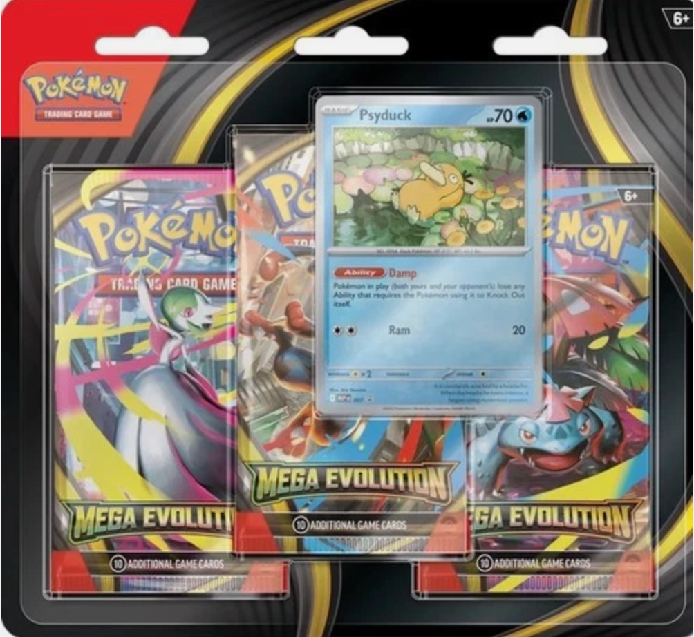 Mega Evolution Base - 3 Pack Blister Psyduck